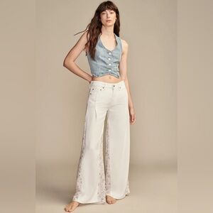 NWT LUCKY BRAND Liquid Denim Luxe Palazzo Pants | Size 30
